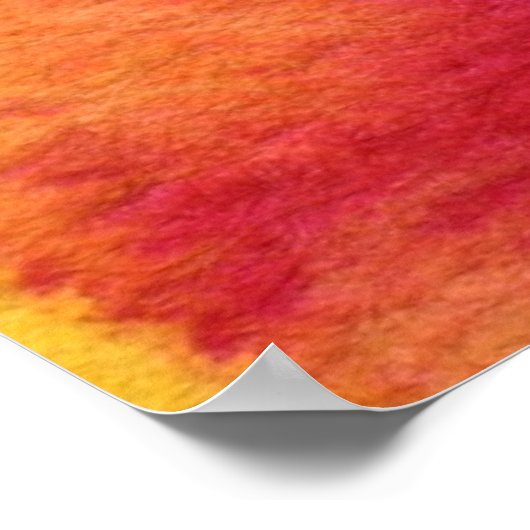 抽象芸術水絵を描色背景 ポスター (角)