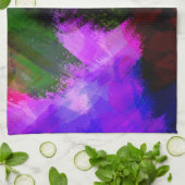 抽象芸術水絵を描色2 キッチンタオル (折り畳み)