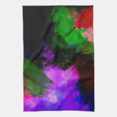 抽象芸術水絵を描色2 キッチンタオル (縦)