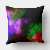 抽象芸術水絵を描色2 クッション (裏面)