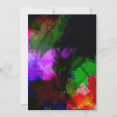 抽象芸術水絵を描色2 サンキューカード (正面)
