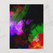 抽象芸術水絵を描色2 シーズンポストカード (正面)