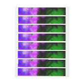 抽象芸術水絵を描色2 ラップアラウンドラベル (シート)