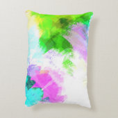 抽象芸術水絵を描色 アクセントクッション (裏面(縦))