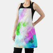 抽象芸術水絵を描色 エプロン (インサイチュ)
