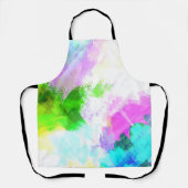 抽象芸術水絵を描色 エプロン (正面)
