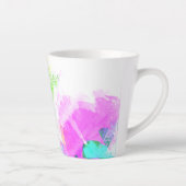 抽象芸術水絵を描色 カフェラテマグ (右)