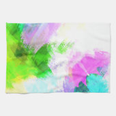 抽象芸術水絵を描色 キッチンタオル (横)