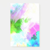 抽象芸術水絵を描色 ポストイット (正面)