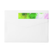 抽象芸術水絵を描色 ラップアラウンドラベル (裏面)