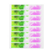 抽象芸術水絵を描色 ラップアラウンドラベル (シート)