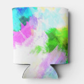 抽象芸術水絵を描色 缶クーラー (裏面)