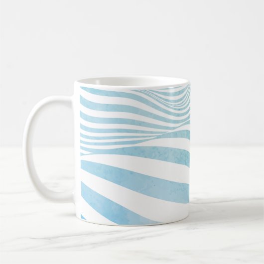 抽象芸術水絵を描質 コーヒーマグカップ (左)