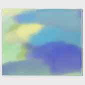 抽象芸術水絵画色 ラッピングペーパー (フラット)