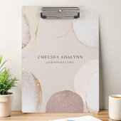 抽象芸術水色きらびやかなラグジュアリーエレガント金ゴールド クリップボード