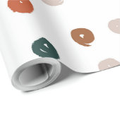 抽象芸術水色の中性点 ラッピングペーパー (ロールコーナー)