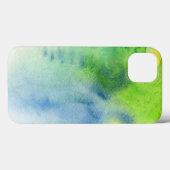抽象芸術水色の手の絵を描背下8 Case-Mate iPhoneケース (裏面 (横))
