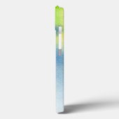抽象芸術水色の手の絵を描背下8 Case-Mate iPhoneケース (裏面 / 左)