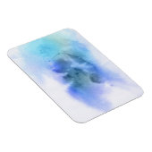 抽象芸術水色の手の色彩の鮮やか背景9 マグネット (右側)