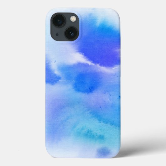 抽象芸術水色の手絵を描の背景。 Case-Mate iPhoneケース (裏面)
