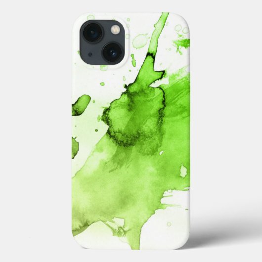 抽象芸術水色の手絵を描背3 Case-Mate iPhoneケース (裏面)
