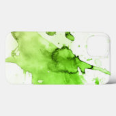 抽象芸術水色の手絵を描背3 Case-Mate iPhoneケース (裏面 (横))