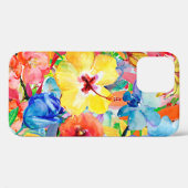 抽象芸術水色の手色彩の鮮やかの背景(m) Case-Mate iPhoneケース (裏面 (横))