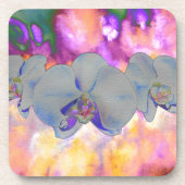 抽象芸術水色の熱帯フローララン コースター (正面)