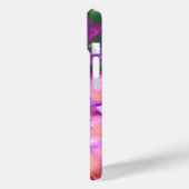 抽象芸術水色の熱帯フローララン Case-Mate iPhoneケース (裏面 / 左)