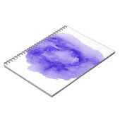 抽象芸術水色の背景画像（液体を含む） ノートブック (左側)