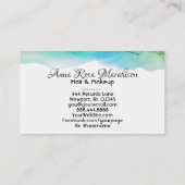 *~*抽象芸術水色アモダンクアブルー 名刺 (裏面)