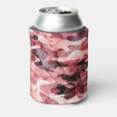 抽象芸術水色カモフラージュ:タイ染料。 缶クーラー (缶裏面)