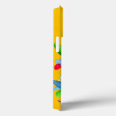 抽象芸術水色カラフルフローラ Case-Mate iPhoneケース (裏面 / 右)