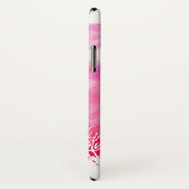 抽象芸術水色スプラッシュピンクコーラルリーフトレンディー Case-Mate iPhoneケース (裏面/右)