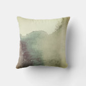 抽象芸術水色デザイン装飾用クッション クッション (裏面)