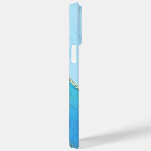 抽象芸術水色パーソナライズされた Case-Mate iPhoneケース (裏面 / 右)