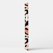 抽象芸術水色ヒョウアニマルプリントパターン Case-Mate iPhoneケース (裏面 / 右)