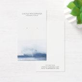 抽象芸術水色ブルーイヤリングディスプレイカード (デスク)