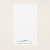 抽象芸術水色ブルーイヤリングディスプレイカード (裏面)