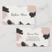 抽象芸術水色ユニークシンプル 名刺 (正面/裏面)