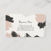 抽象芸術水色ユニークシンプル 名刺 (裏面)