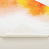 抽象芸術水色ラグジュアリー流体絵画アートのハン シェルパブランケット (3/4)