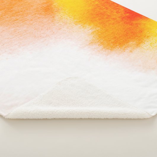 抽象芸術水色ラグジュアリー流体絵画アートのハン シェルパブランケット (3/4)