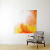 抽象芸術水色ラグジュアリー流体絵画アートのハン タペストリー (インサイチュ(横))