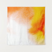 抽象芸術水色ラグジュアリー流体絵画アートのハン タペストリー (正面)