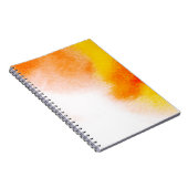 抽象芸術水色ラグジュアリー流体絵画アートのハン ノートブック (右側)