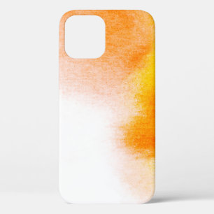 抽象芸術水色ラグジュアリー流体絵画アートのハン iPhone 12ケース