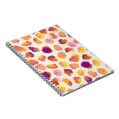 抽象芸術水色ヴィンテージシームレスイラストレーション ノートブック (右側)