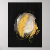 抽象芸術水色幾何学模様、抽象芸術ミニマル、 ポスター (正面)