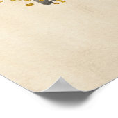 抽象芸術水色幾何学模様、抽象芸術ミニマル、 ポスター (角)